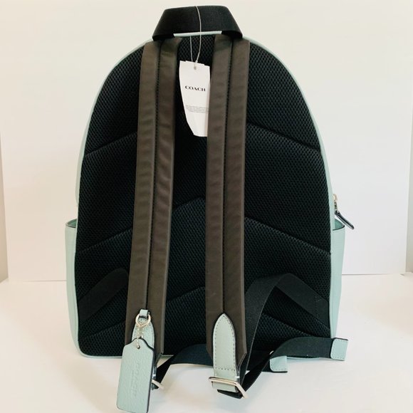 COACH LEATHER LARGE LAPTOP COURT BACKPACK - Picture 3 of 14